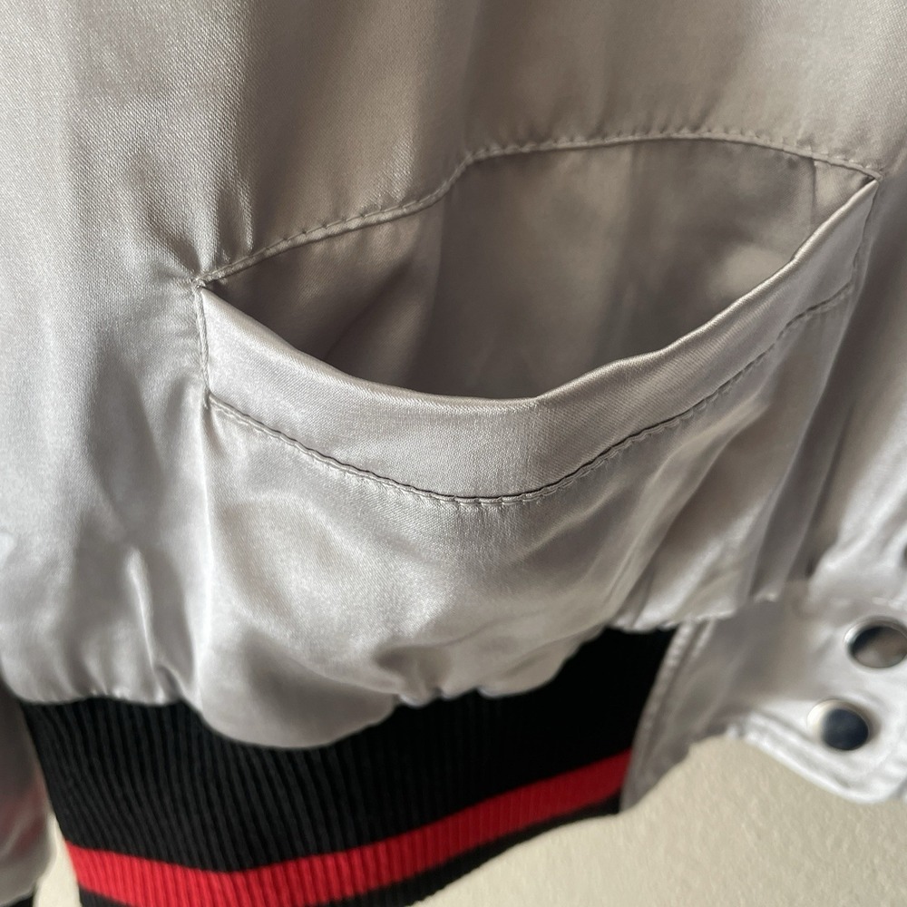 Her Universe Star Wars Captain Phasma Satin Bomber Jacket - Picture 10 of 14